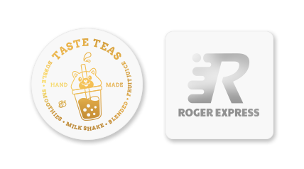EC-Label Sticker with Hot Stamping